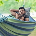thumbnail image 3 of Clearance! Anckoeil 59"×78.7" Garden Hammocks Comfortable Fabric Hammocks with Tree Straps for Hanging Sturdy Hammocks Up To 660lbs Portable with Travel Bag for Camping Outdoor, 3 of 4