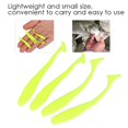 thumbnail image 2 of Lot de 50 leurres de pêche en plastique souple de 5 cm, queue en T, appâts pour vers, accessoires de pêche, jaune, 2 of 4