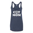 thumbnail image 2 of Wild Bobby, Best Paw Cat Mom, Pop Culture, Women Tri-Blend Racerback Tank Top, Vintage Navy, X-Large, 2 of 3