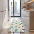 thumbnail image 4 of LightColor Dinosaurs Floral Pattern Kitchen Rug Mat,Kitchen Runner Rugs Non Skid Washable,Decorative Kitchen Floor Mats for Kitchen,Sink,Laundry,17"x47.2", 4 of 7