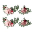 thumbnail image 1 of GUOOL Artificial Flower Swag Centerpiece Garland Wall Wedding Car Table Decoration 2 Pink Red, 1 of 9