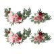 thumbnail image 1 of Guirnalda de flores artificiales para centro de mesa, decoración de pared, coche de boda o mesa 2 Vino Rosado Tinto, 1 of 9