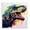 Colorful T-Rex Roaring, variant on Stupell Industries T-Rex Among Palm Trees Canvas Wall Art, design by Creative Studio