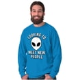 thumbnail image 6 of Funny Nerdy Aliens UFOs Believers Unisex Plus Size Long Sleeve Tee Shirt Brisco Brands 5X, 6 of 6