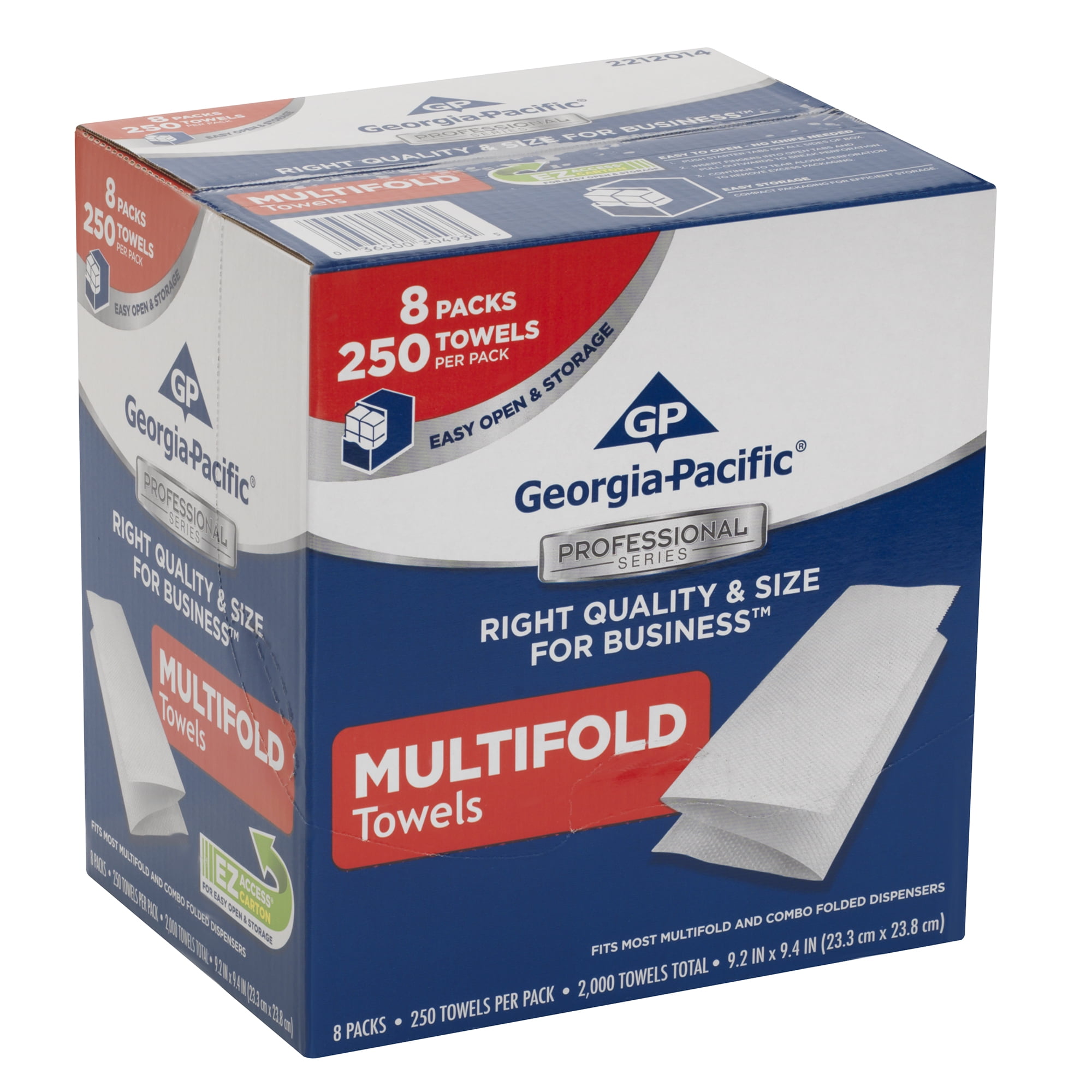 8" X 11" 2600 / Carton 260 Sheets/pack Bigfold Z Replacement Paper Towels 