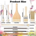 thumbnail image 4 of 9 Pcs Paint Brushes Set Different Shapes Glaze Brushes for Pottery Acrylic Watercolor Ceramic for P, 4 of 5