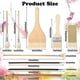 thumbnail image 4 of 9 Pcs Paint Brushes Set Different Shapes Glaze Brushes for Pottery Acrylic Watercolor Ceramic for P, 4 of 5