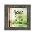 thumbnail image 3 of Home is Where Your Story Begins, House Warming Gift for New Home Owners, Decorative Family Picture Frame, 10x10, 8733, 3 of 6