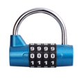 thumbnail image 1 of Heavy Duty 4 Dial Digit Combination Lock Weatherproof Security Padlock Outdoor Gym Safety Code Lock, 1 of 5