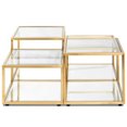 thumbnail image 3 of Jawone Coffee Table with Polished Gold Finish, 3 of 4