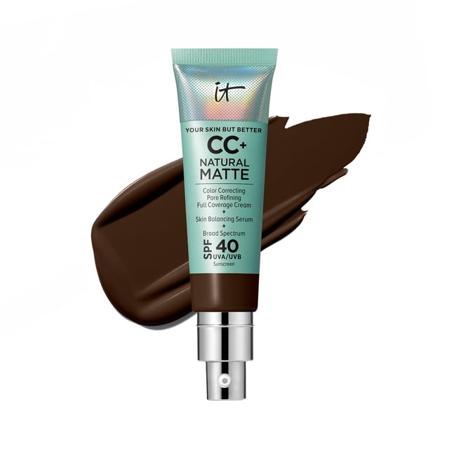 Base de maquillaje en crema CC+ IT Cosmetics Natural Matte Deep Cool