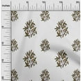 thumbnail image 1 of oneOone Cotton Silk Fabric Leaves & Floral Block Print Fabric By The Yard 42 Inch Wide, 1 of 4