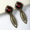 thumbnail image 3 of Halloween eyeballs Vintage Copper-Colored Lace Bookmarks: Set of Two Stainless Steel Book Accessories for Readers and Book Lovers, 3 of 5