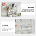 thumbnail image 5 of 2pcs Transparent Storage Bin Box Stackable Organizing Container Tabletop Makeup Storage Box, 5 of 5