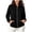 Z-Black, variant on Full-Zip Fleece Jacket for Women Soft Comfortable Loose Fit Outerwear in Multiple Colors, M-4XL