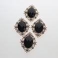 thumbnail image 4 of 30x Diamante Pearl Flatback Buttons Embellishment for Craft Dress Black, 4 of 9