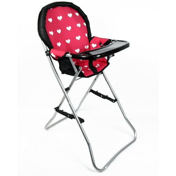 The New York Doll Collection 18 Inch Doll High Chair, Pink