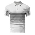 thumbnail image 4 of Mens Polo Shirts with Pocket Button Down Shirt Tennis Shirt Short Sleeve Stretch Classic Fit Golf Tee Tops with Pocket Outdoor White, M, 4 of 4