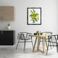 thumbnail image 2 of Lemon Citrus Fruit Tree Food & Beverage Graphic Art Jet Black Framed Art Print Wall Art, 2 of 6
