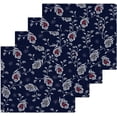 thumbnail image 2 of SKYSONIC Paisley Flower Cotton Washcloths Set of 2, Highly Absorbent Soft Fingertip Towel for Bathroom, Gym, Hotel and Spa, 12 x 12 Inch, 2 of 7