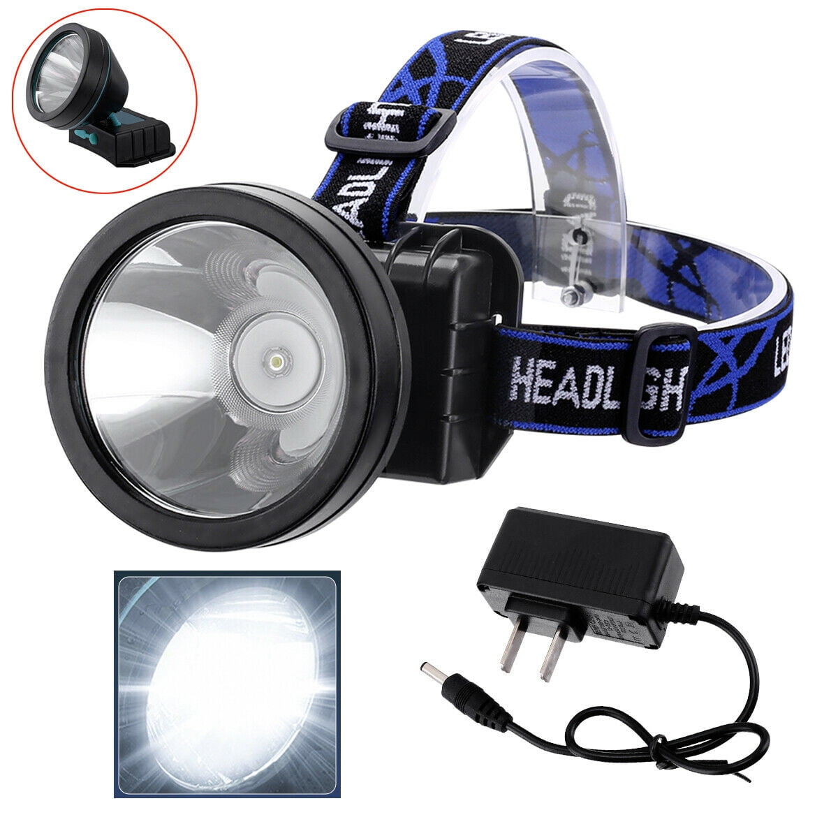 Rechargeable Camping Fish Super Bright T6 LED Headlamp Headlight Head Torch Lamp 