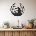 thumbnail image 4 of LaModaHome Exclusive Cat Silhouette Metal Wall Art – Durable & Artistic Metal Wall Art for Home and Office Decor, Perfect for Any Interior Design Aesthetic, 4 of 5