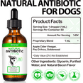thumbnail image 4 of Oimmal Natural Antibiotic Drops for Dogs, Anti Inflammatory | Bacterial | Viral | Fungal, Allergy Relief for All Breeds & Sizes - 2 fl.oz (Bacon Flavor), 4 of 12