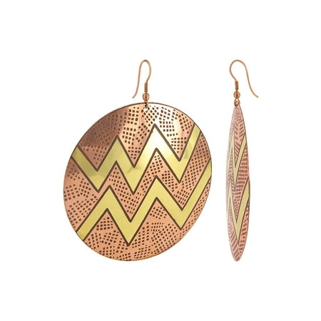 Gem Avenue Zig Zag Designer Dangle Earrings With French Wire Findings Gem Avenue Zig Zag Designer Dangle Earrings With French Wire Findings