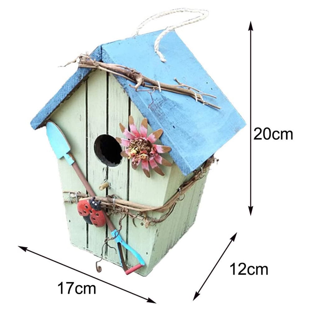Dawhud Direct Acorn Cottage Decorative Hand-Painted Bird House