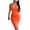 w93# Orange64, variant on WUXIAN Bodycon Dresses For Women Solid Color Sleeveless Sweetheart Neck Slim Fit Ruched Fashion Bandage Club Evening Party Midi Dress Tube Club Tank Clubwear,Orange,XXL