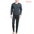 thumbnail image 3 of Jumpingount Ropa interior térmica para hombre, traje para mantener el calor, pijamas para hombre, estilo Simple, calentamiento corporal para invierno, Ropa interior Gris oscuro 3XL Jumpingount AP013786-15B, 3 of 6