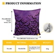 thumbnail image 3 of FOR U DESIGNS Bat Purple Print RV Dinette Cushion Covers 3 Pieces Scratch-resistant Camper Seat Covers with Pillowcase, Dinette Booth RV Couch Cover Loveseat Sofa Chair Cover, 3 of 8
