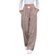 thumbnail image 3 of Pantalones Bóxer A Rayas para Mujer, de Algodón, para Estar en Casa, Informales, A Cuadros, Estilo Y2K, con Bolsillos Color Café XL, 3 of 9