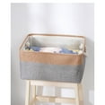 thumbnail image 3 of PEACNNG Double Linen Storage Basket: Versatile Organizer for Dirty Clothes, Cosmetics, and More, Tidy Up with Style and Convenience (Medium - 36X27X17 CM), 3 of 5