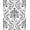 Black, Pattern 2, variant on ODIKA 4'x6' Machine Washable Non-Slip Area Rug, Art Interlocking Fan with Ornate Accents High Traffic Rug, Black, 522630
