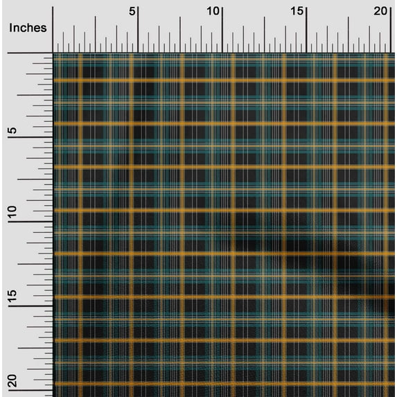 oneOone Silk Tabby Fabric Madras Check Print Sewing Fabric BTY 42 Inch Wide