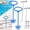 Blue, variant on Surpdew 2 Set Skimmer Basket Handle,Pool Skimmer Baskets Hook Tool With Handle,Inground Swimming Basket Handle Cleaning Tool For Debris Removal,Keep Hands Clean And Safe Supplies Blue