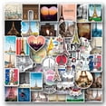 thumbnail image 1 of 50 nuevas pegatinas de graffitis obsesionadas con París, pegatinas impermeables para cuadernos de equipaje, 1 of 5