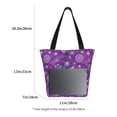 thumbnail image 3 of Sikiie Purple Snowflakes Shoulder Bag Casual Hobo Crossbody Tote Bag for Women and Men Large Purse Messenger Bag Travel Work, 3 of 6