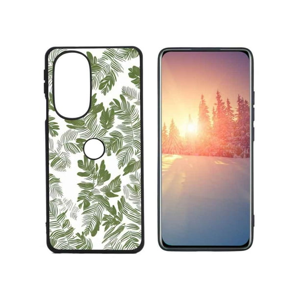 Compatible with Motorola Edge Plus 2022 Phone Case, Leaves-5-34 Case Men Women, Flexible Silicone Shockproof Case for Motorola Edge Plus 2022