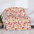thumbnail image 3 of Yiaed Firefighter Icons Print Blanket Throw Blanket Soft Cozy Flannel Blanket for Home Bed Sofa Couch Chair-50"x40", 3 of 6