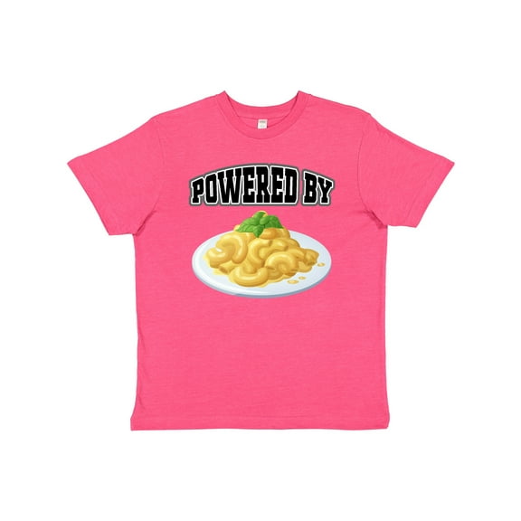 Inktastic Powered by Macaroni and Cheese Youth T-Shirt