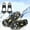 1 Pairs, variant on 3 Pairs New Non-Slip Gripper Spikes,Universal 8 Steel Studs Crampon Grippers for Winter Hiking Climbing Ice Fishing