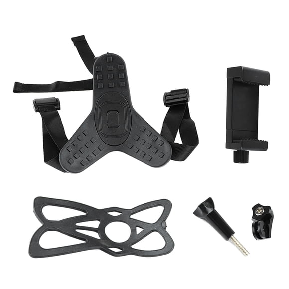 Soporte para la barbilla del casco, accesorios ligeros y suaves de silicona para correa de casco, para cámaras deportivas y teléfonos móviles Jadeshay A