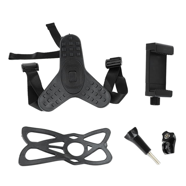 Soporte para la barbilla del casco, accesorios ligeros y suaves de silicona para correa de casco, para cámaras deportivas y teléfonos móviles Jadeshay A