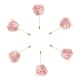 thumbnail image 1 of Ramilletes de Rosa Unique Bargains para Novio Alfileres Ceremonia de Boda 6 Pcs Rosa Claro, 1 of 5