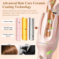 thumbnail image 2 of Automatic Curling Iron, 1.1″ Barrel Rotating Wand with 4 Temp, Ceramic Anti-Scald, Anti-Tangle Hair Curler Irons, for Beach Waves Hair Styling, Pink, 2 of 9