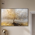 thumbnail image 3 of Tree of Golden Leaves Canvas Colorful Tree Art by Art Remedy, Black Frame, 54" x 36", 3 of 7
