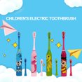 thumbnail image 2 of Cepillo de dientes profesional para niños, cepillo de dientes eléctrico sónico de dibujos animados, higiene bucal, cuidado de los dientes, cepillo de dientes para niños, cepillo eléctrico a batería, 2 of 5