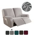 thumbnail image 1 of Housse de Fauteuil Inclinable Extensible 3 Places 2024 Housse de Fauteuil Canapé Élastique (Gris Clair), 1 of 5
